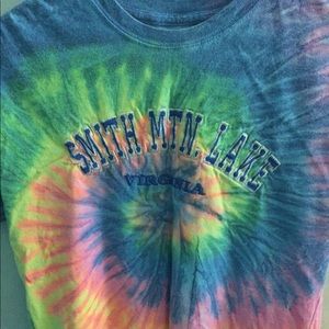 Cute Embroidered Tie Dye T-shirt